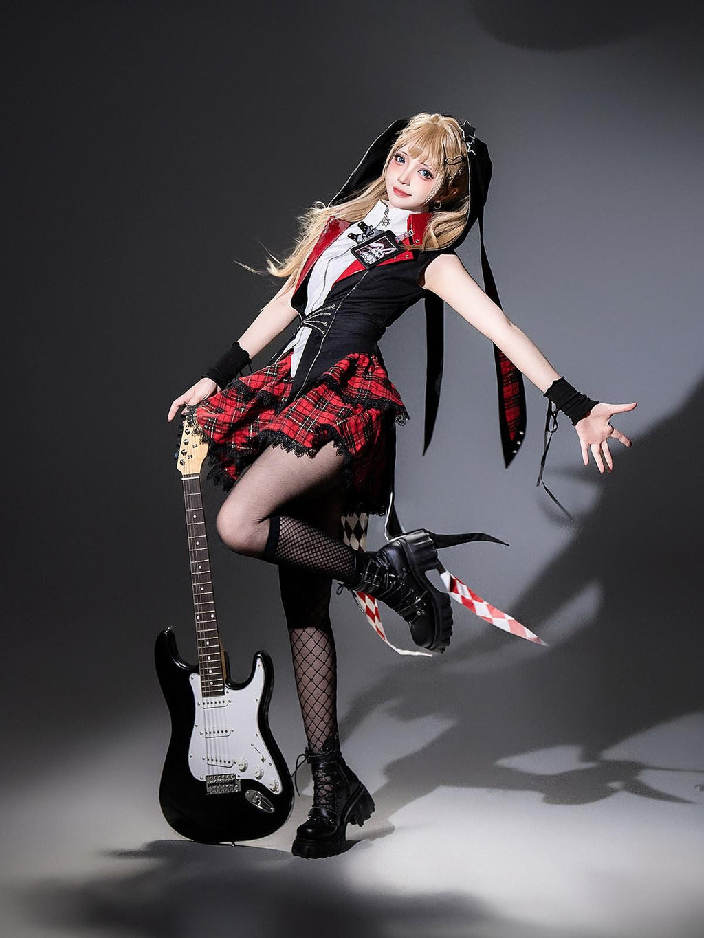 Sweet Promise Lolita Gothic Collared Schoolgirl Women's A Line Jsk / Jumper Skirts