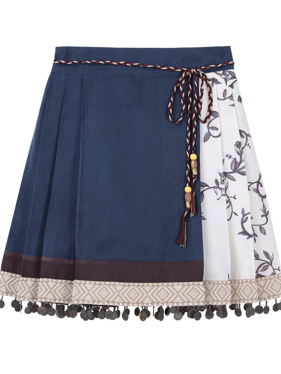 Sweet Promise Lolita Han Chinese Elements Vintage Girlish Women's Skirt Sets