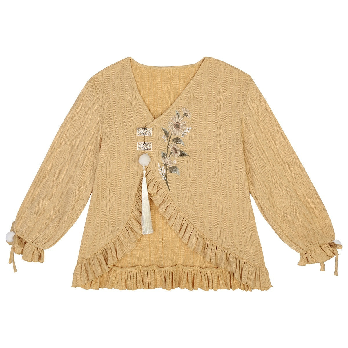 Sweet_Promise_Lolita_Han_Jacquard_Doll_Collar_Lace_Up_Women's_Polyester_A_Line_Long_Sleeve_Op_818761824013_MISSTT