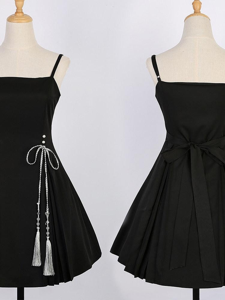 Sweet Promise Lolita Han Qipao Collar Two Piece A Line Women's Polyester Jsk / Jumper Skirts