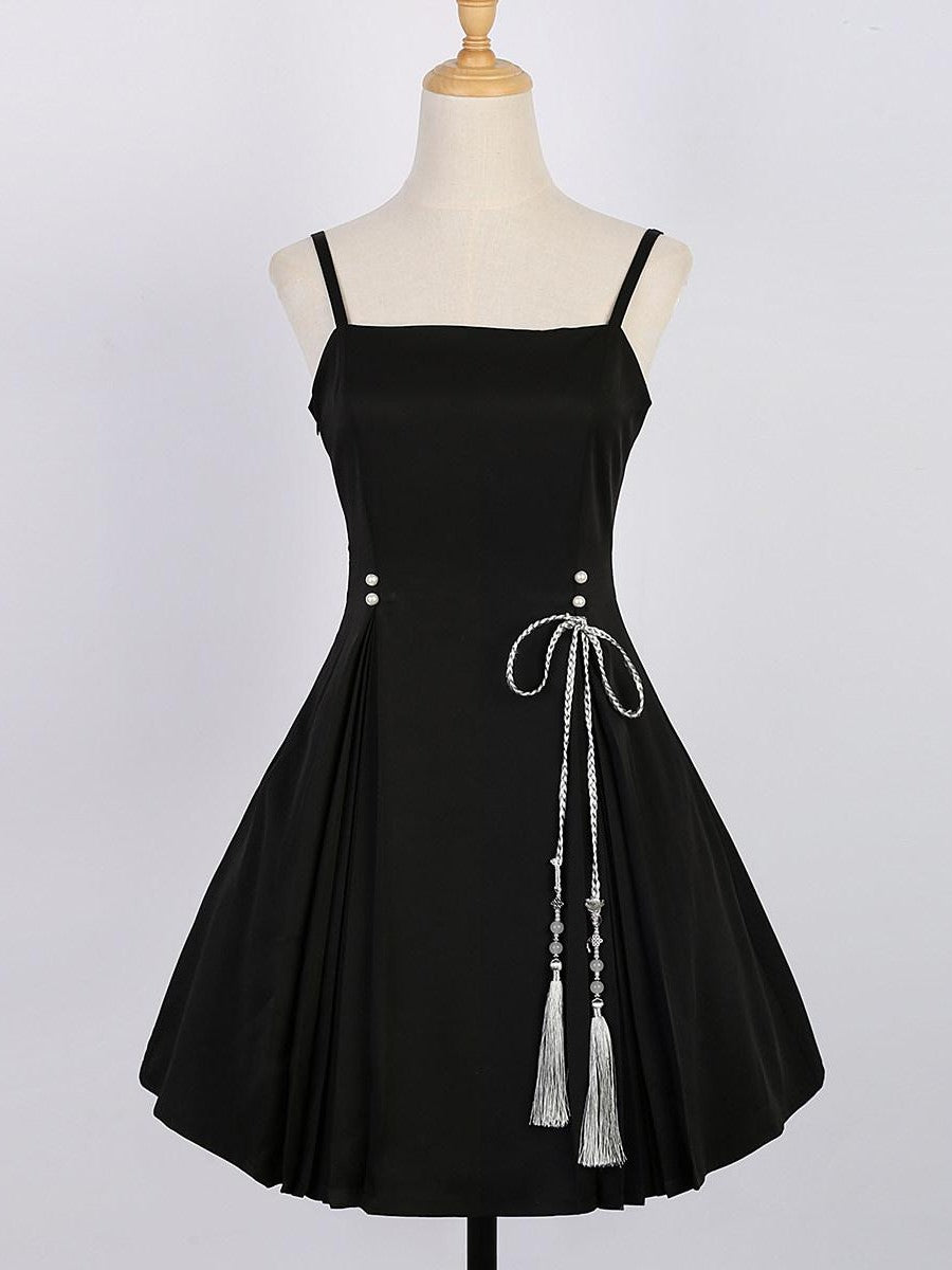 Sweet Promise Lolita Han Qipao Collar Two Piece A Line Women's Polyester Jsk / Jumper Skirts