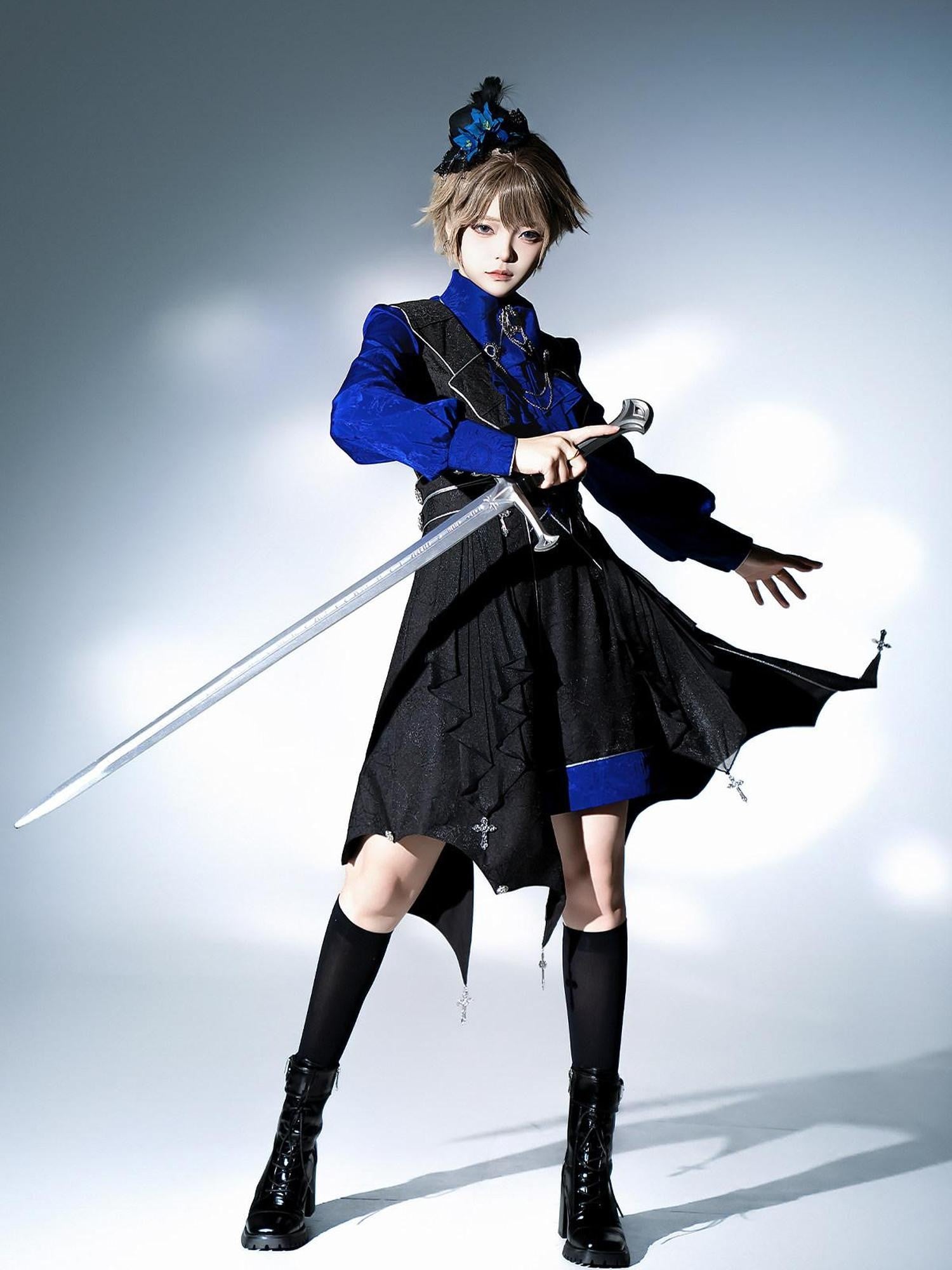 Sweet Promise Lolita Knight Androgynous Prince Women's Three Piece Full Coordination Sets