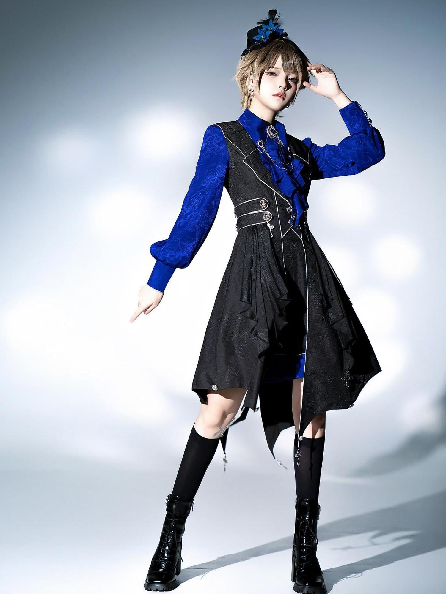 Sweet Promise Lolita Knight Androgynous Prince Women's Three Piece Full Coordination Sets