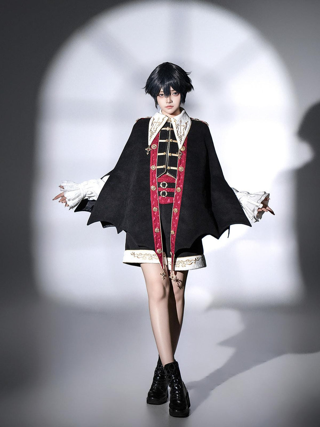Sweet Promise Lolita Prince Cape Court Boyish Three Piece Women's Full Coordination Sets