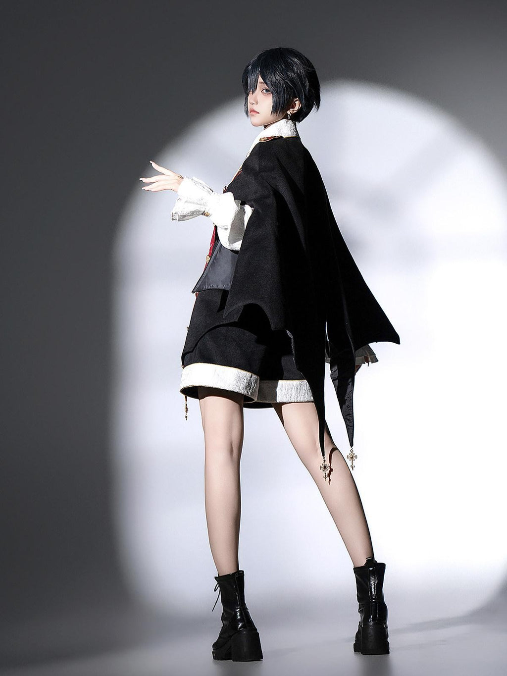 Sweet Promise Lolita Prince Cape Court Boyish Three Piece Women's Full Coordination Sets