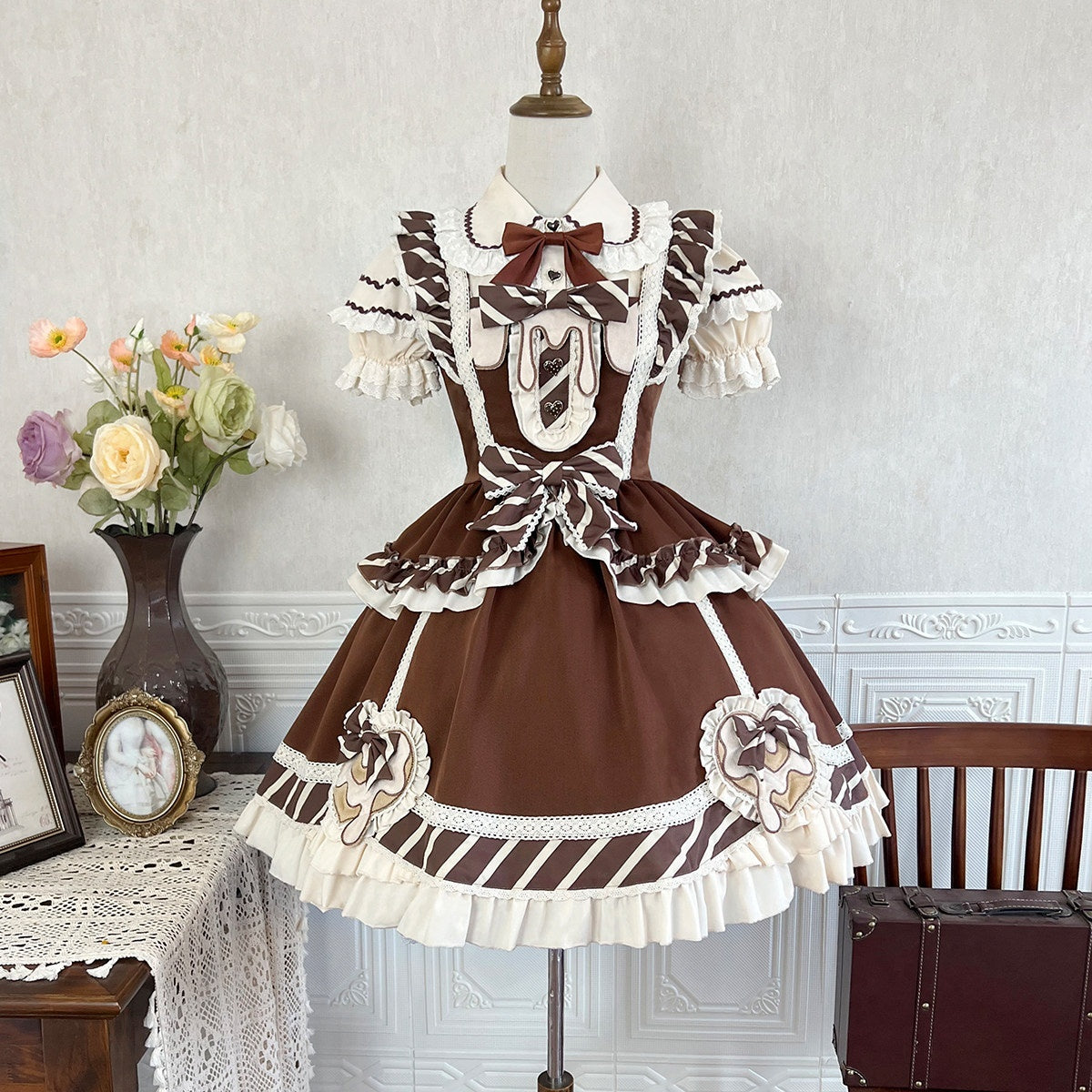 Sweet_Promise_Lolita_Princess_High_Waist_Round_Neck_Two_Piece_Women's_Short_Sleeve_Op_735391572957_MISSTT