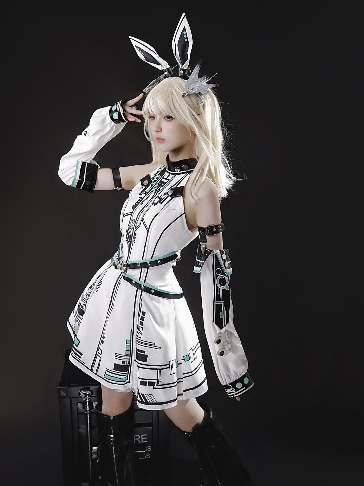 Sweet Promise Mechanical Lolita Cosplay Halter Women's Aline Jsk / Jumper Skirts