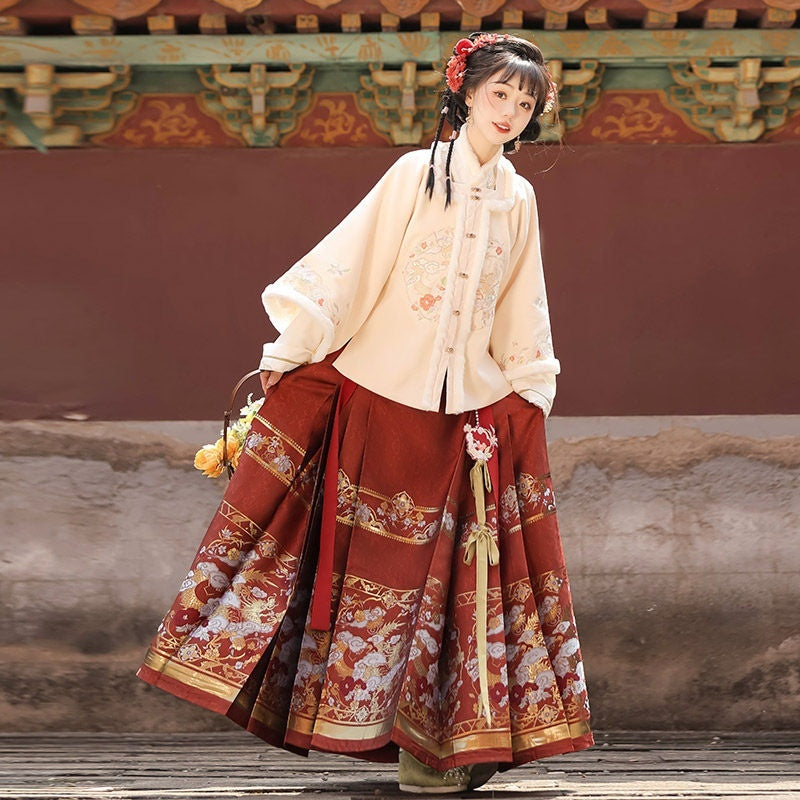 Sweet_Promise_Ming_Style_Heavy_Embroidered_Thick_Mamian_Women's_Polyester_Skirt_Sets_855771442284_MISSTT