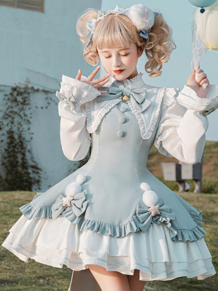 Sweet_Promise_Pink_Lolita_Patchwork_Doll_Collar_High_Waist_Women's_Polyester_Long_Sleeve_Op_736006562703_MISSTT