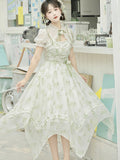 Sweet_Promise_Princess_Floral_Print_High_Waist_Two_Piece_Women's_Polyester_Jsk_/_Jumper_Skirts_730520695635_MISSTT