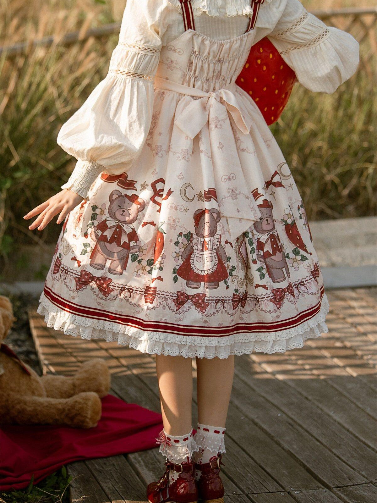 Sweet Promise Princess Lolita Zippered A Line Round Neck Long Sleeve Women's Polyester Capelets