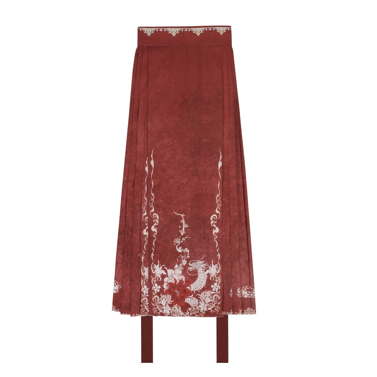 Sweet_Promise_Red_Embroidered_Cloud_Yoke_Mamian_Skirt_Women's_Polyester_Skirt_Sets_858331217087_MISSTT