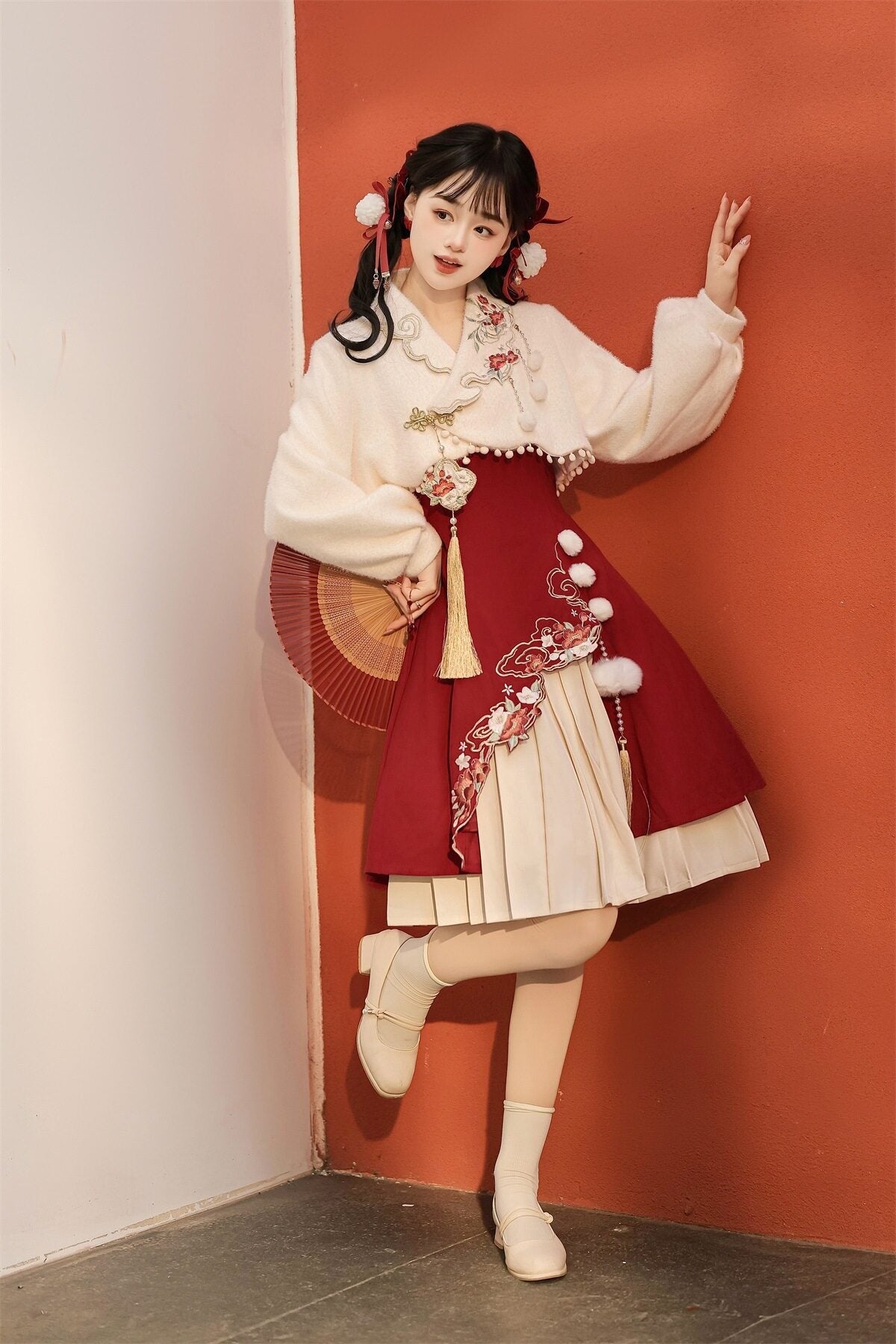 Sweet_Promise_Red_Hanfu_Lolita_Han_Elements_Women's_Polyester_Full_Coordination_Sets_866391132150_MISSTT