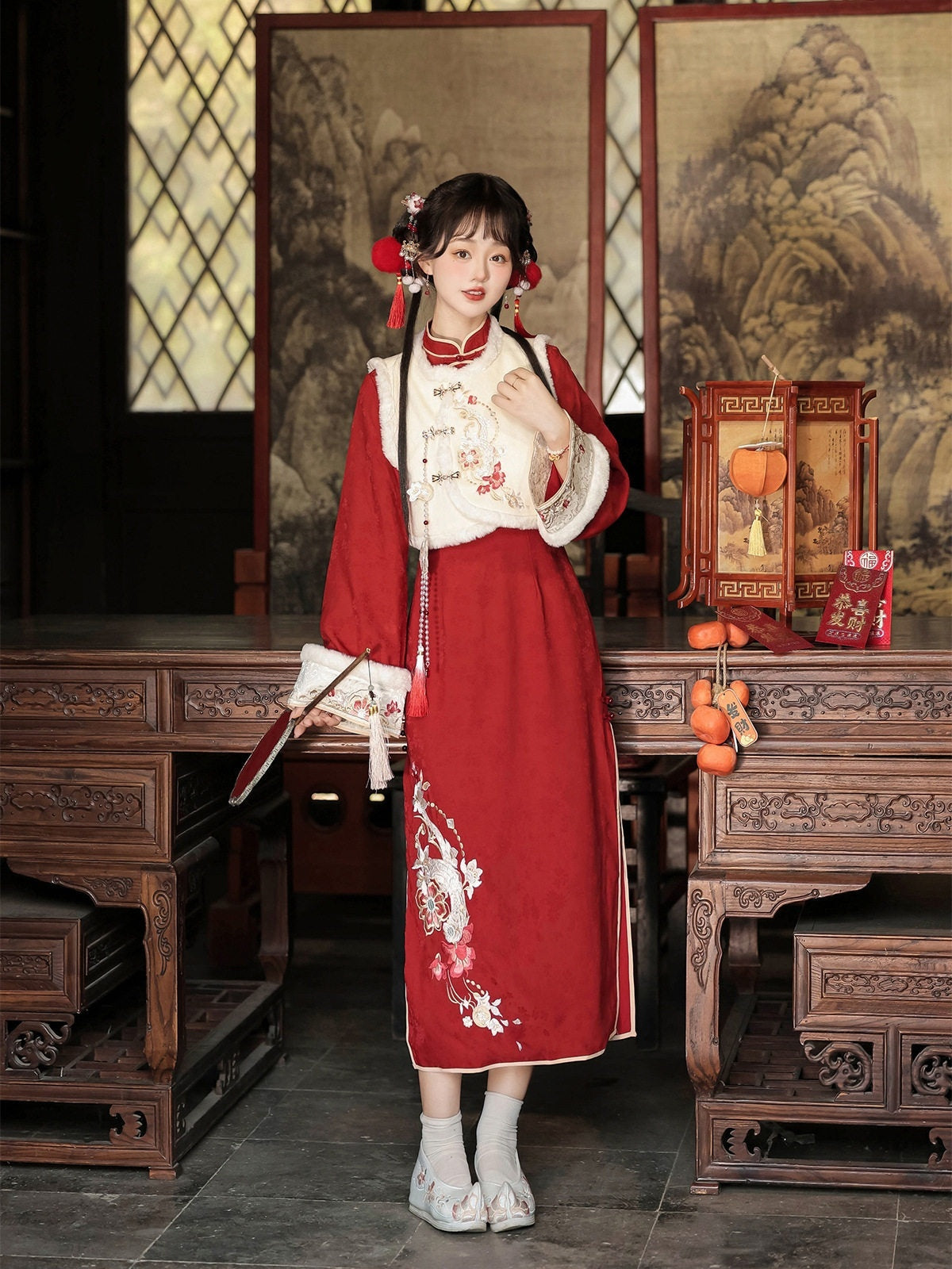 Sweet_Promise_Red_Hanfu_Lolita_Han_Elements_Women's_Polyester_Full_Coordination_Sets_866391132150_MISSTT