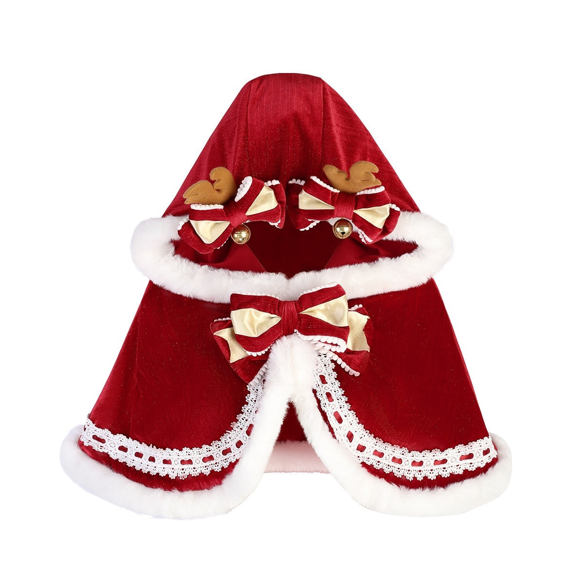 Sweet_Promise_Red_Hooded_Cape_Lolita_Bow_Trim_Round_Neck_Women's_Jsk_/_Jumper_Skirts_842236174482_MISSTT