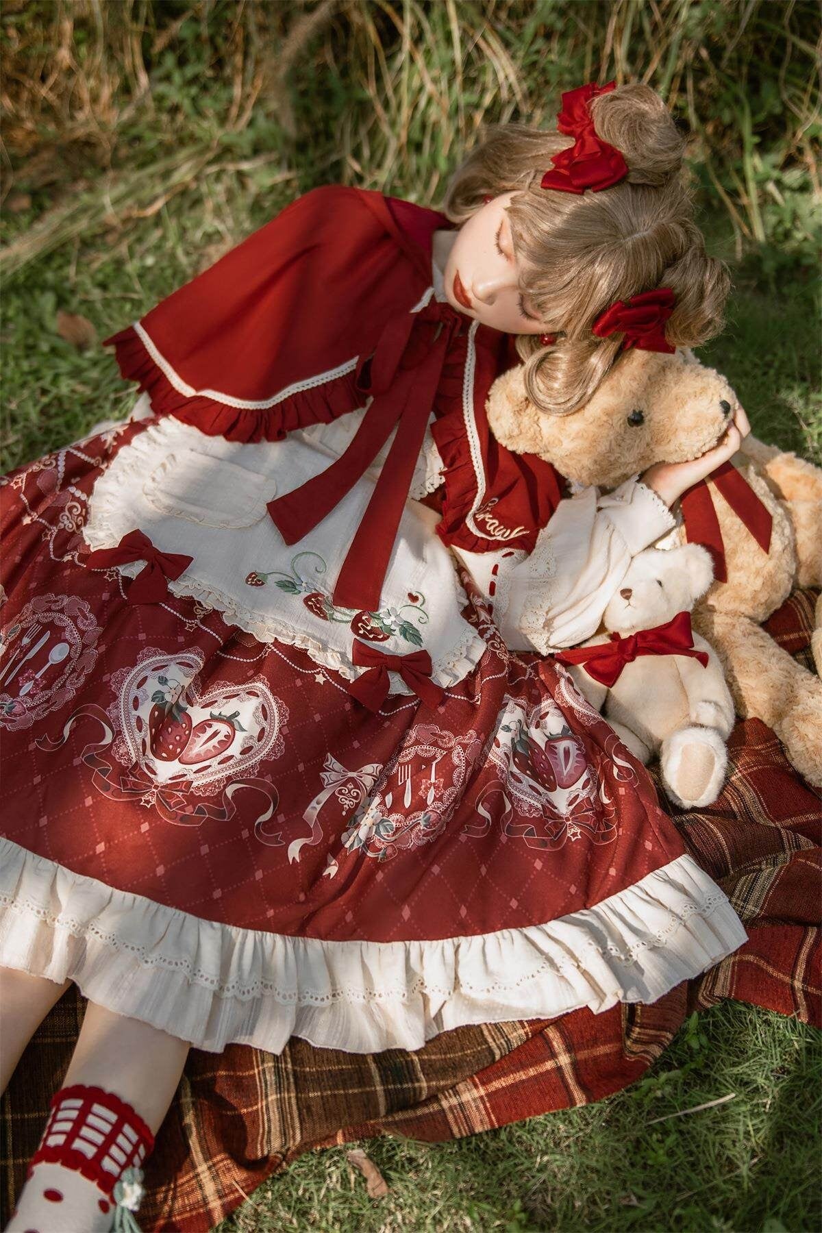 Sweet_Promise_Red_Lace_Up_Lolita_Princess_A_Line_Women's_Polyester_Full_Coordination_Sets_749085581199_MISSTT