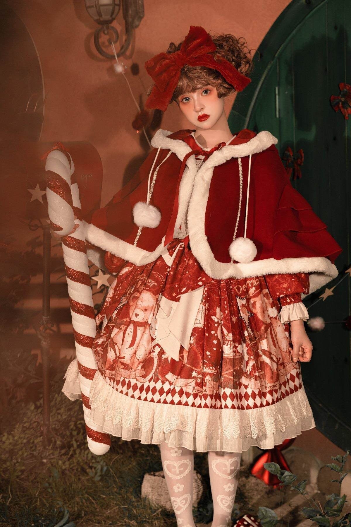 Sweet_Promise_Red_Lace_Up_Lolita_Princess_A_Line_Women's_Polyester_Full_Coordination_Sets_749085581199_MISSTT