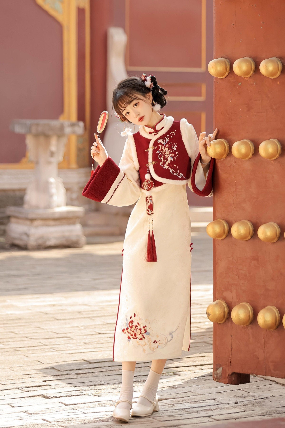 Sweet_Promise_Red_Lace_Up_Lolita_Princess_A_Line_Women's_Polyester_Full_Coordination_Sets_749085581199_MISSTT