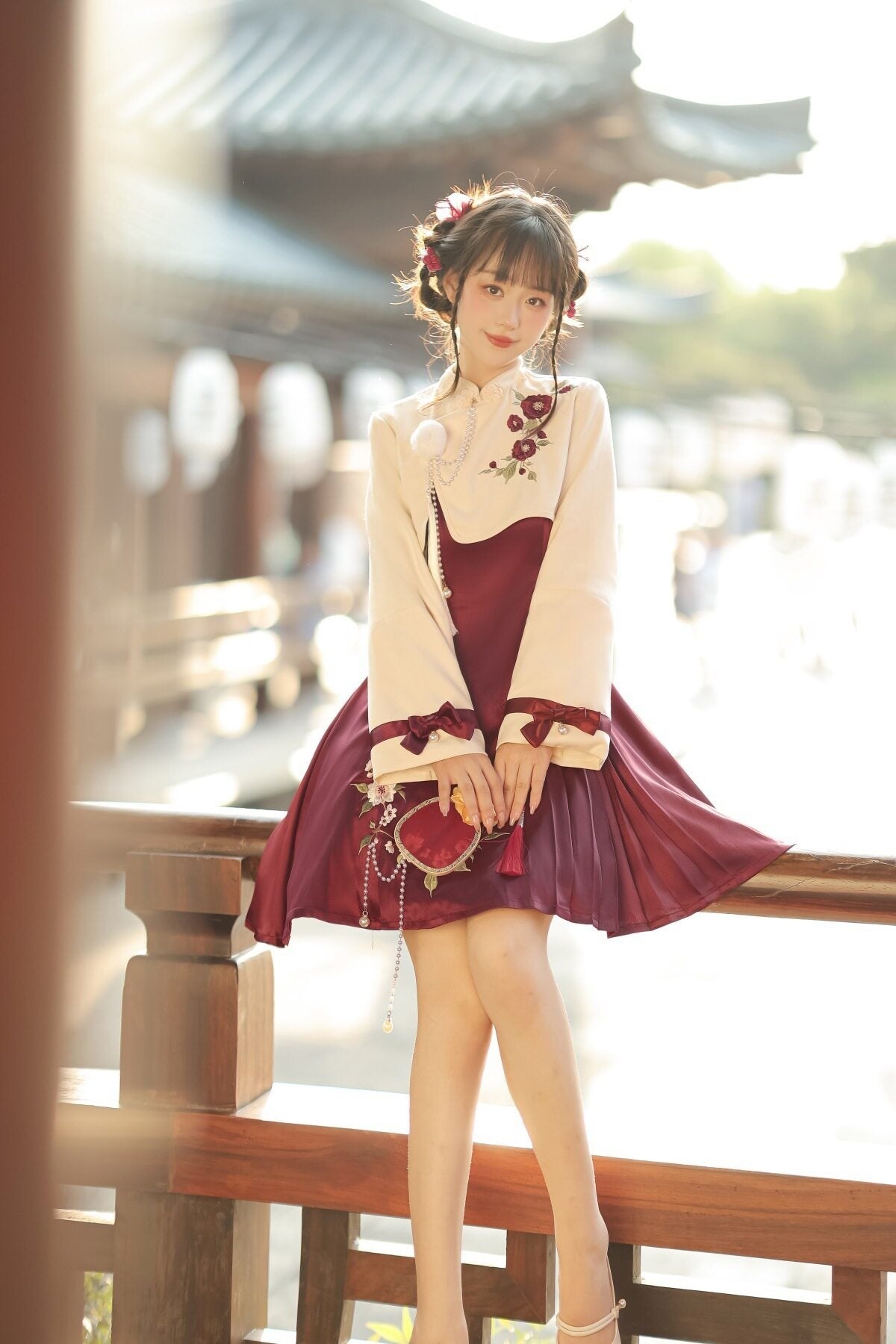 Sweet_Promise_Red_Lace_Up_Lolita_Princess_A_Line_Women's_Polyester_Full_Coordination_Sets_749085581199_MISSTT