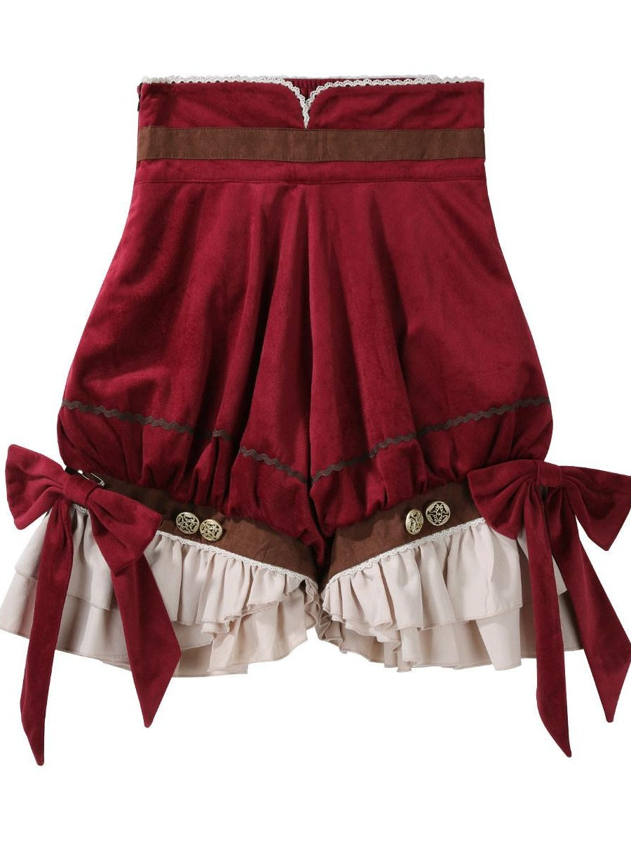 Sweet Promise Red Lolita Prince Style Women's Three Piece Full Coordination Sets
