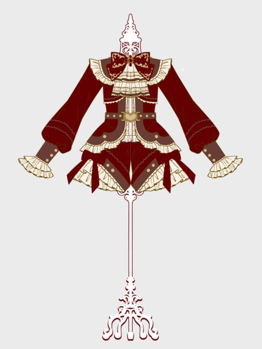 Sweet Promise Red Lolita Prince Style Women's Three Piece Full Coordination Sets