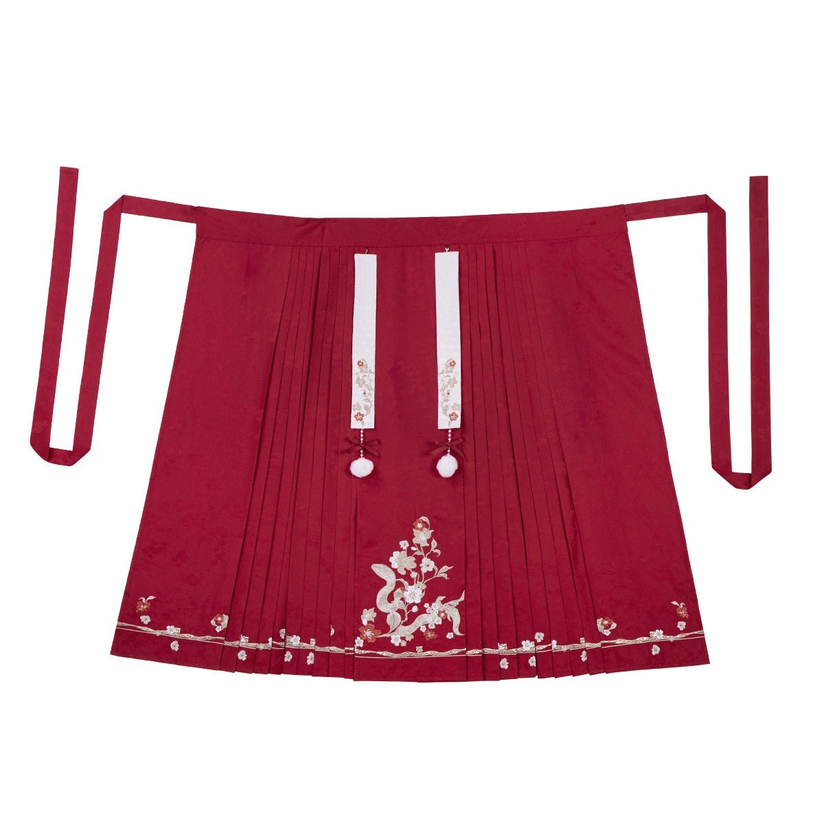 Sweet_Promise_Red_Ming_Style_Hanfu_Cross_Collar_Mamian_Women's_Polyester_Fiber_Skirt_Sets_866116597101_MISSTT