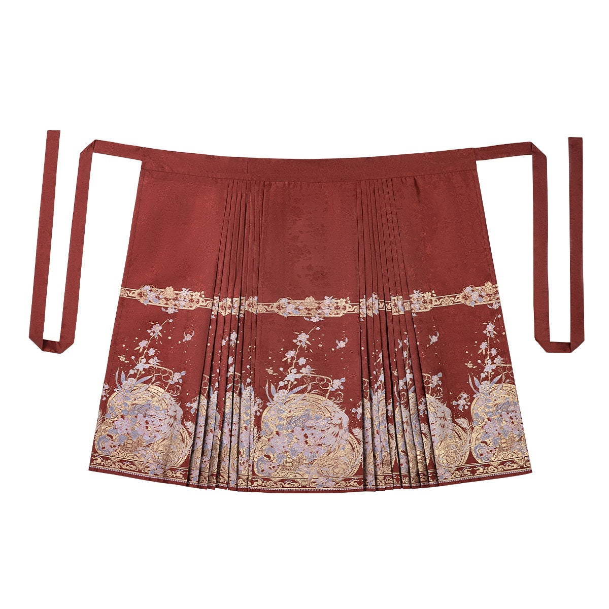 Sweet_Promise_Red_Woven_Gold_Heavy_Embroidered_Mamian_Hanfu_Women's_Polyester_Skirt_Sets_855768822579_MISSTT