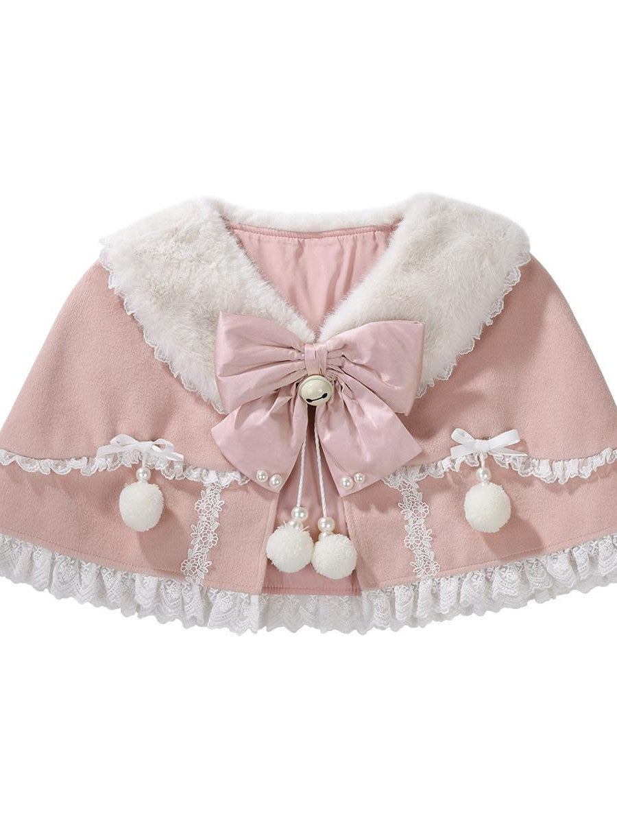 Sweet Promise Sweet Lolita Cake Skirt Doll Collar Cape Schoolgirl Women's Long Sleeve Op