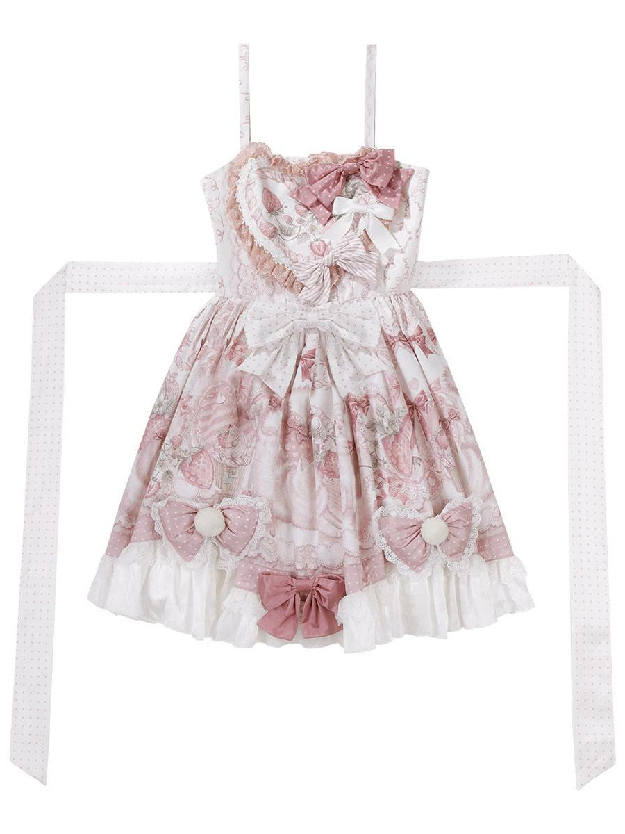 Sweet Promise Sweet Lolita Cake Skirt Doll Collar Cape Schoolgirl Women's Long Sleeve Op