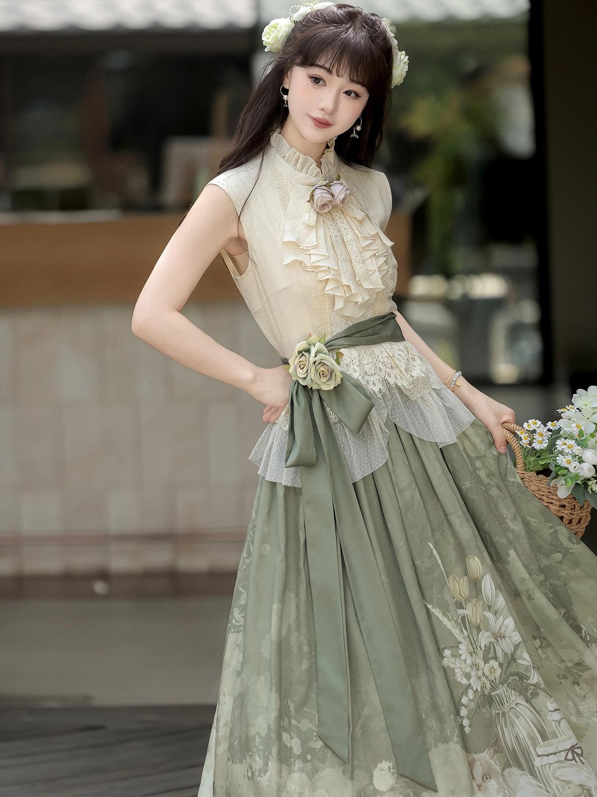 Sweet Promise Sweet Lolita Princess Everyday Elegant Women's Jsk / Jumper Skirts