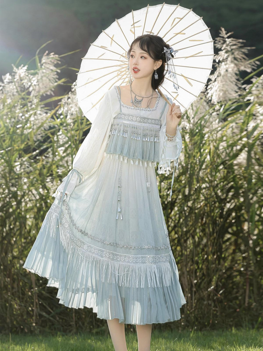 Sweet Promise Sweet Lolita Square Neck Two Piece Women's Jsk / Jumper Skirts