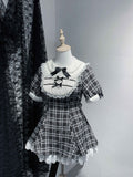 Virtual_Paradise_Bunny_Ear_Detachable_Sleeve_Doll_Collar_A_Line_Women's_Lace_Short_Sleeve_Op_961983176453_MISSTT
