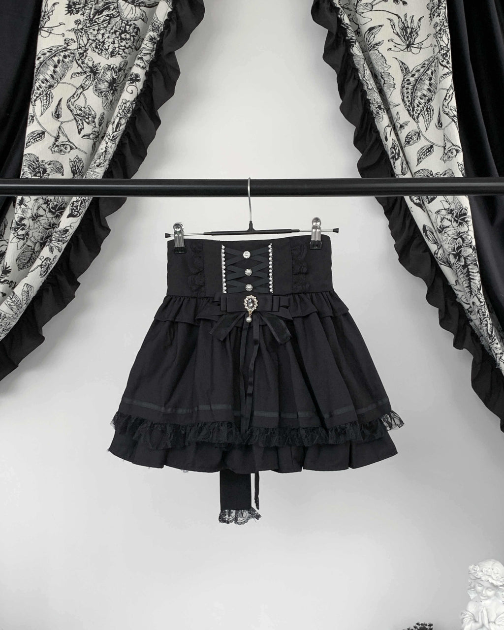 Virtual_Paradise_Cute_Butterfly_Bow_Lace_Pearl_High_Waist_Japanese_Women's_Polyester_Skirts_832017092569_MISSTT