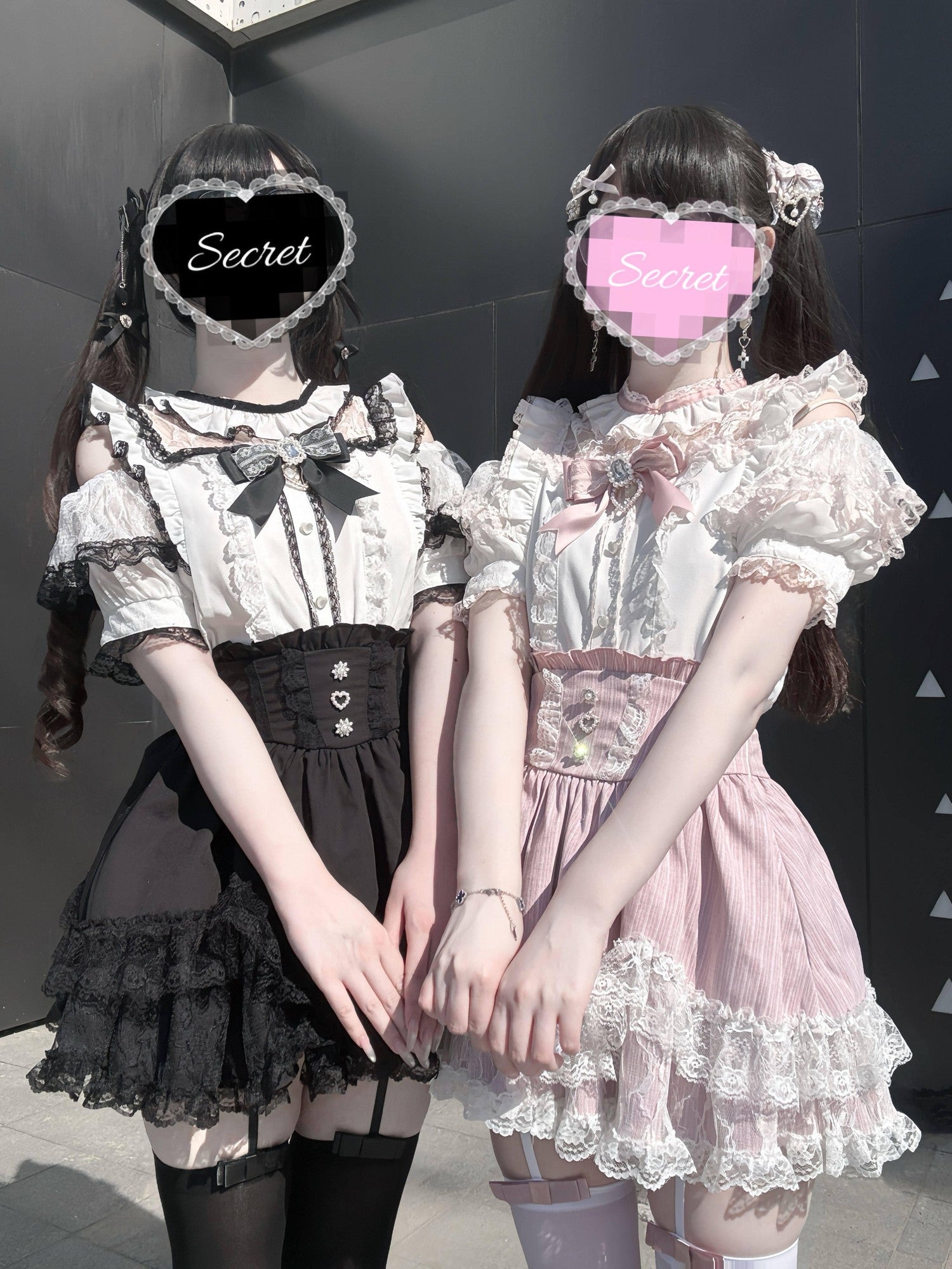 Virtual Paradise Petal Hem Girly Cute Japanese Women's Lace Tiered Layered Skirts