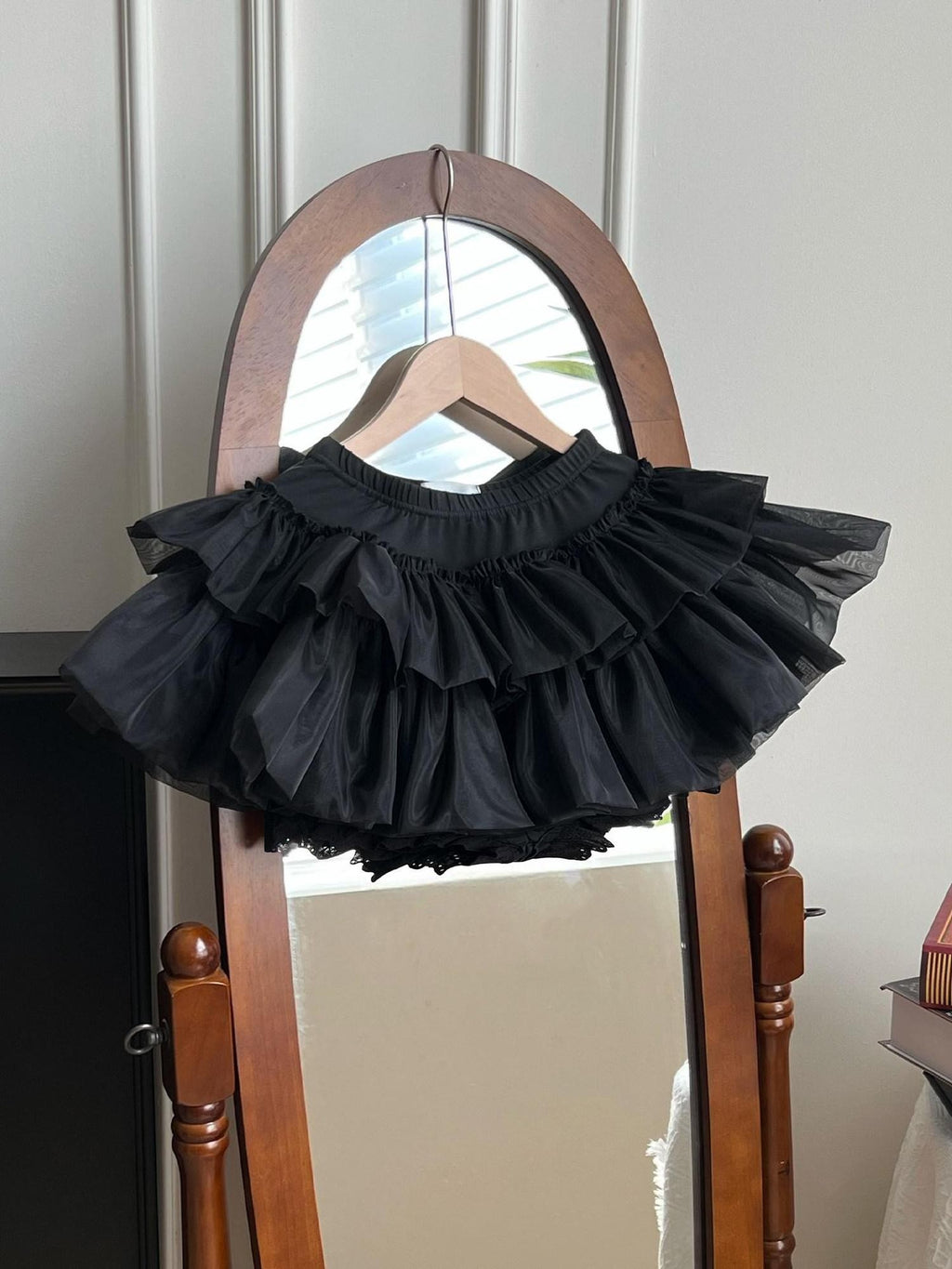 With PUJI 25cm Mini Pumpkin Petticoat Rigid Hoop Lace Women's Short Bloomers