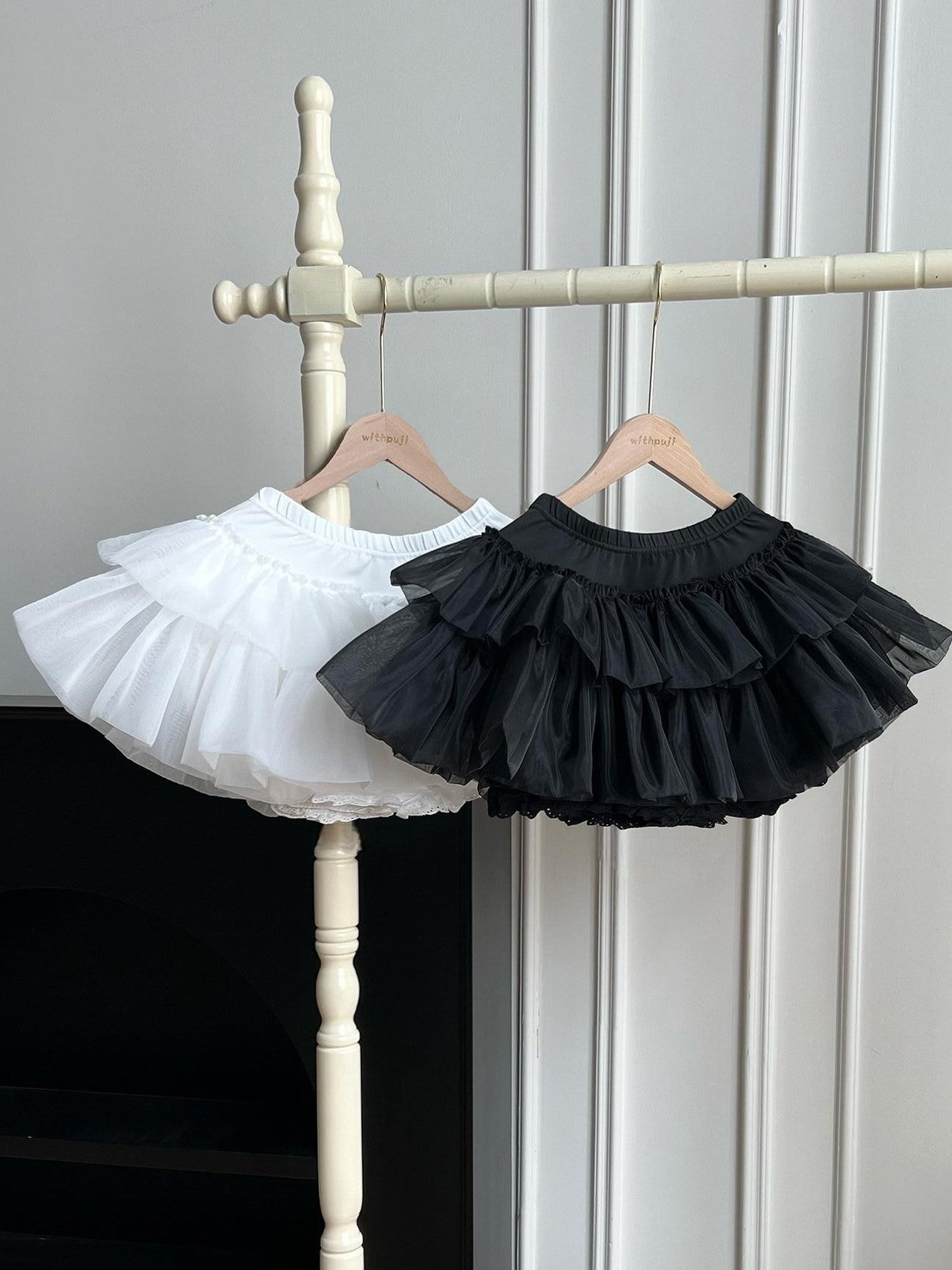 With PUJI 25cm Mini Pumpkin Petticoat Rigid Hoop Lace Women's Short Bloomers
