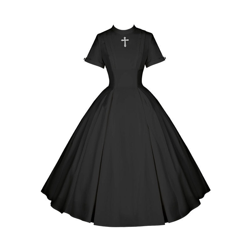 With_PUJI_Black_And_White_Nun_Style_Lolita_Seven_Panel_Flared_Women's_Long_Sleeve_Op_1019388612924_MISSTT