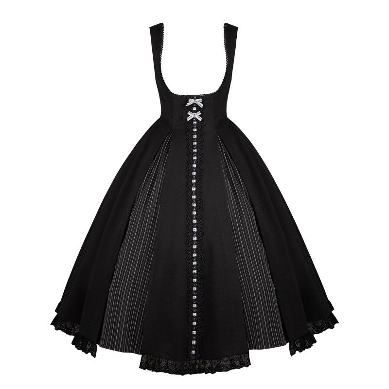With_PUJI_Black_White_Lace_Hem_Bustier_Lolita_Women's_Full_Coordination_Sets_1009847717149_MISSTT