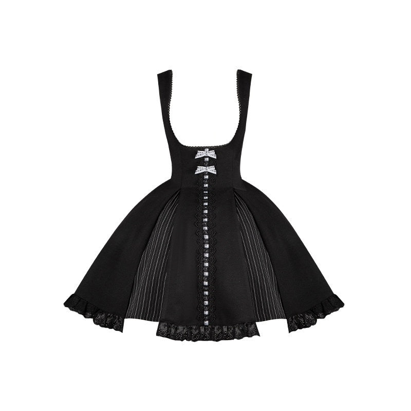 With_PUJI_Black_White_Lace_Hem_Bustier_Lolita_Women's_Full_Coordination_Sets_1009847717149_MISSTT