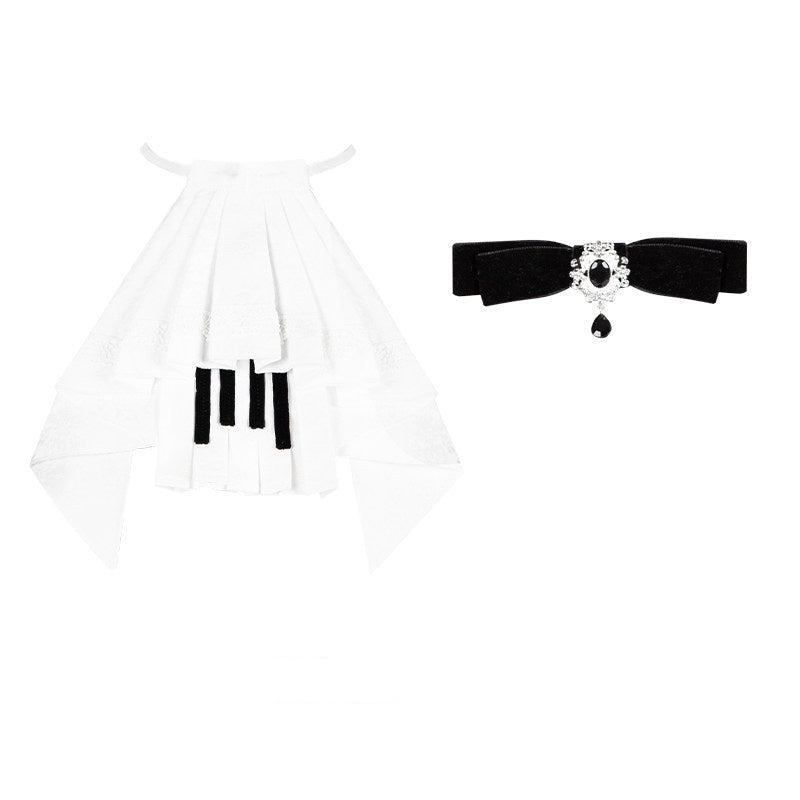 With_PUJI_Black_White_Lace_Hem_Bustier_Lolita_Women's_Full_Coordination_Sets_1009847717149_MISSTT