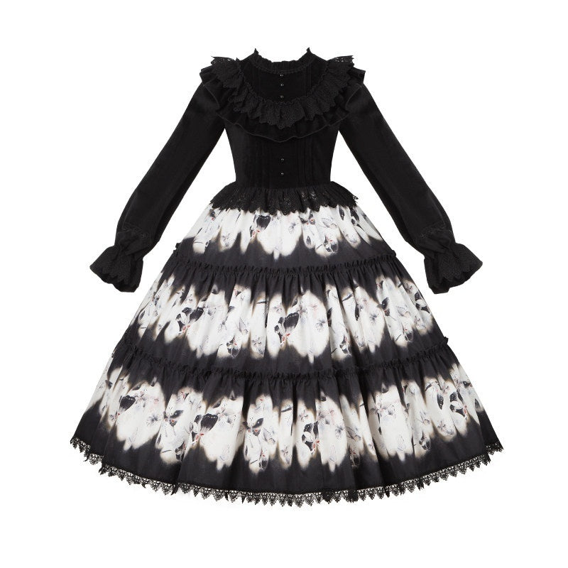 With_PUJI_Butterfly_Print_Two_Tiered_Flared_Jsk_Op_Women's_Full_Coordination_Sets_998763559148_MISSTT