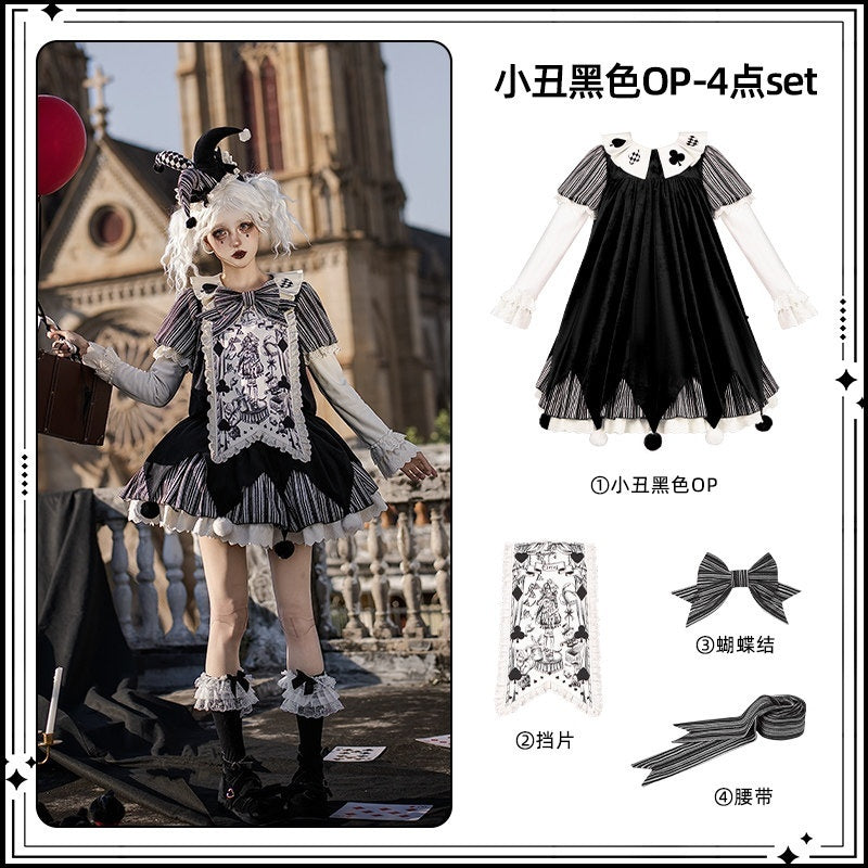 With_PUJI_Doll_Mask_Clown_Women's_Loose_Sack_Boxy_Twin_Wear_Short_Sleeve_Op_1002700234725_MISSTT
