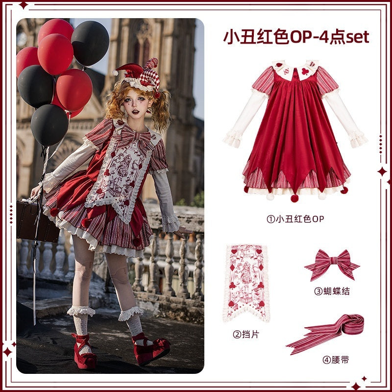 With_PUJI_Doll_Mask_Clown_Women's_Loose_Sack_Boxy_Twin_Wear_Short_Sleeve_Op_1002700234725_MISSTT