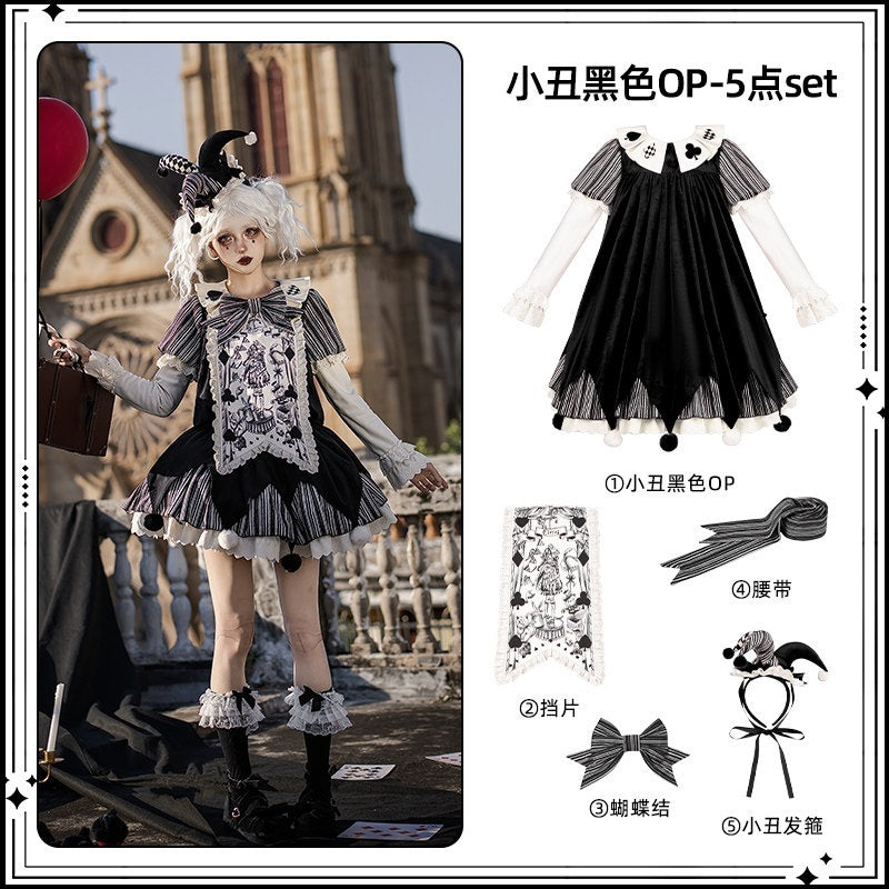 With_PUJI_Doll_Mask_Clown_Women's_Loose_Sack_Boxy_Twin_Wear_Short_Sleeve_Op_1002700234725_MISSTT
