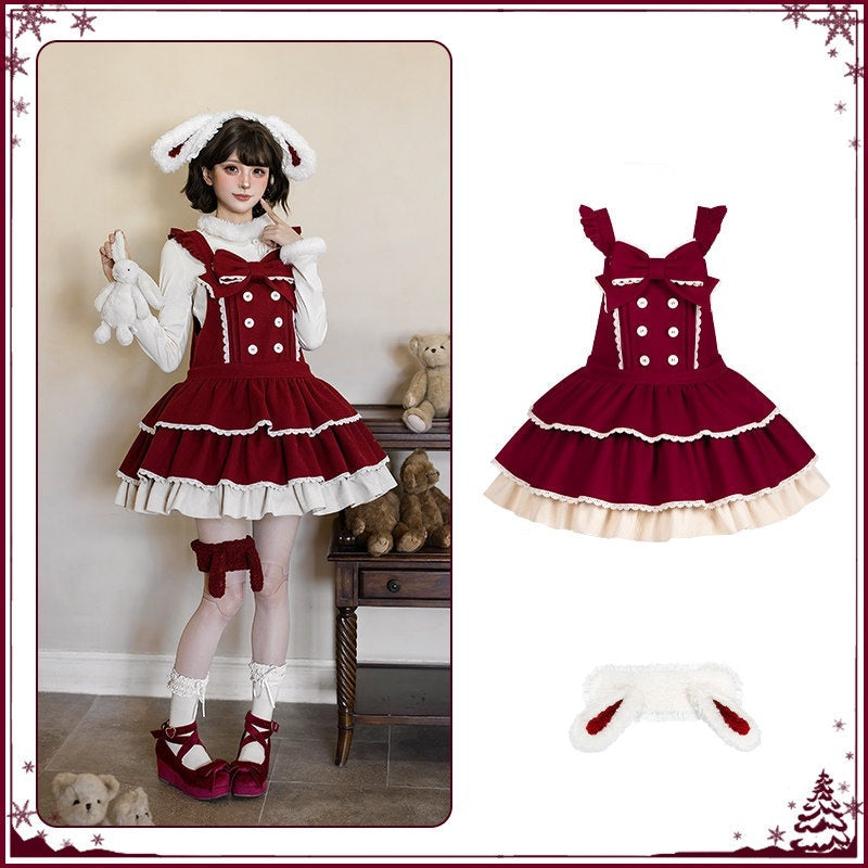 With_PUJI_Doll_Style_Bear_Rabbit_Cat_Three_Tier_Ruffle_Strap_Women's_Jsk_/_Jumper_Skirts_1001488829285_MISSTT
