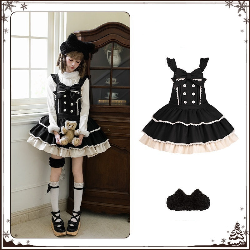 With_PUJI_Doll_Style_Bear_Rabbit_Cat_Three_Tier_Ruffle_Strap_Women's_Jsk_/_Jumper_Skirts_1001488829285_MISSTT