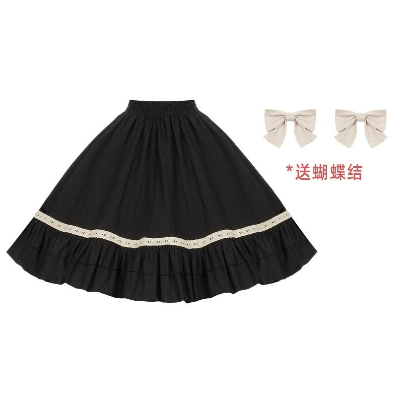 With_PUJI_Dolllike_Lolita_Detachable_Sleeves_Ruffle_Hem_Square_Neck_Women's_Skirt_Sets_768663077146_MISSTT