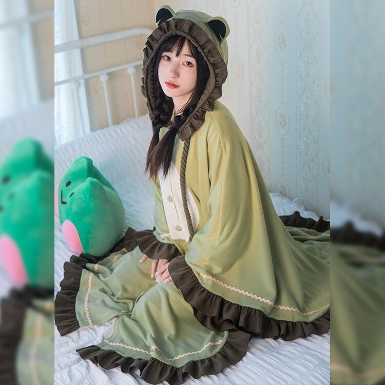 With_PUJI_Frog_Applique_Embroidered_Hooded_Cloak_Style_Pocketed_Women's_Long_Cloaks_706462505862_MISSTT