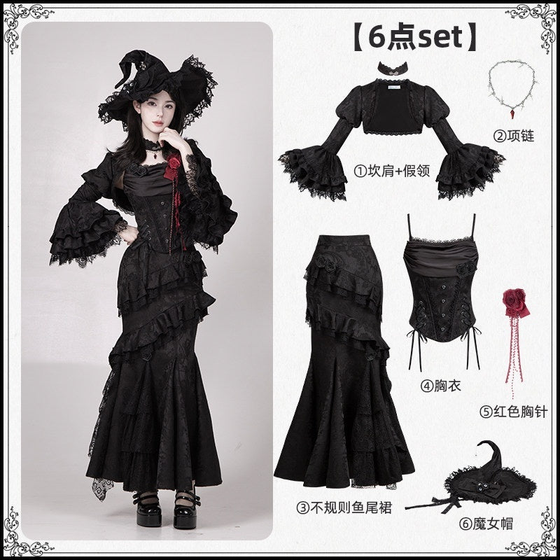 With_PUJI_Gothic_Witch_Boned_Neckline_Corset_Asymmetrical_Mermaid_Fishtail_Women's_Skirts_900975018719_MISSTT