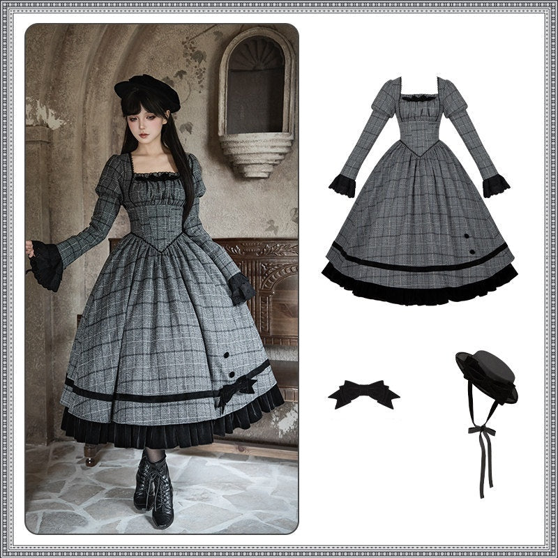 With_PUJI_Plaid_Boned_Bustier_With_Ruffle_Bow_And_Hat_Women's_Full_Coordination_Sets_991676206311_MISSTT
